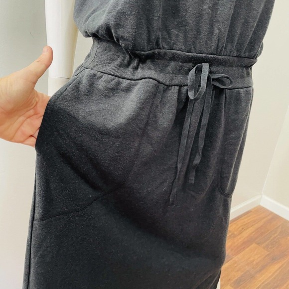 Prana XL Dress Cozy Up Beach Hopper Black Sleeveless Pockets Drawstring NWT New - Picture 6 of 11